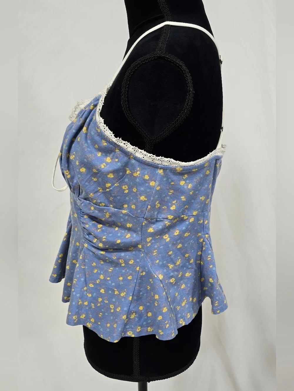 Free People women L Sammi floral camisole, adjustable spaghettis straps - Picture 8 of 10